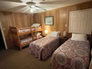 2 full beds and bunk bed