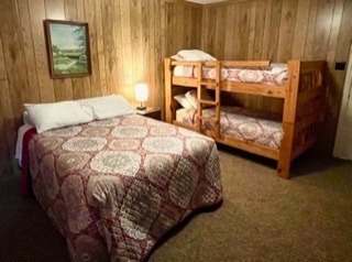 full bed and bunk bed