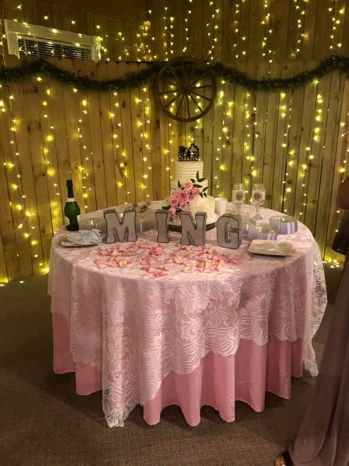 Wedding Decorated table